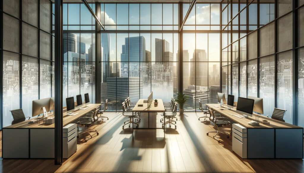 Custom Wall Murals and Window Graphics- Architectural Firm Conference Room Glass Walls | VisuFlare, McKinney TX