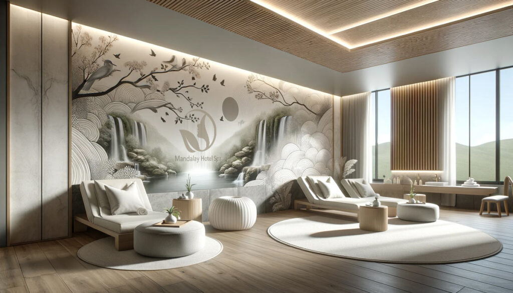 Custom Wall Murals- Spa | VisuFlare, McKinney TX